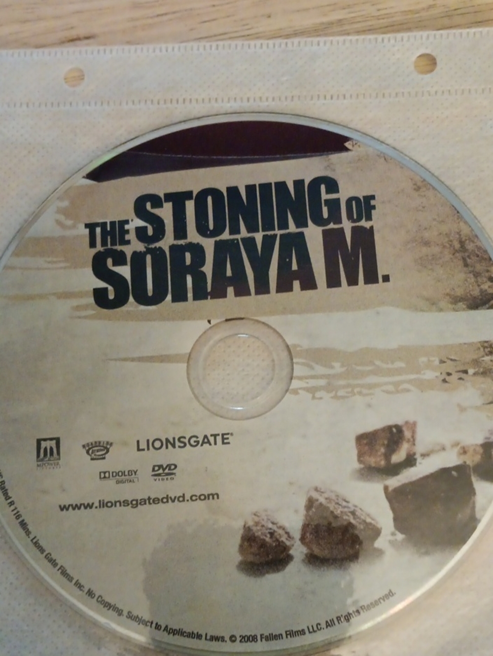 The Stoning of Soraya M. DVD *NO CASE*